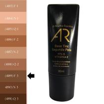 Base Tint Segunda Pele Bege Escuro F-3 FPS 15 AR Maquiagem Abelha Rainha 30ml Base Tint Segunda Pele Bege Escuro F-3 FPS 15 AR Maquiagem Abelha Rainha 30ml