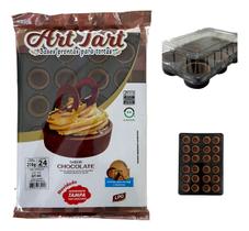 Base Torta Art Tart Chocolate 4 Cm, Com 24 Unid. Base Torta Art Tart Chocolate 4 Cm, Com 24 Unid.