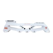 Base Traxart Híbrida Branca 3 Rodas 110mm Ou 4 Rodas 80mm