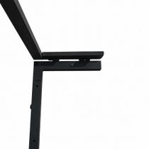 Base varal de parede reforçado retrátil 3fio 40cm preto ate 25kg
