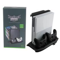 Base Vertical Xbox One X Cooler Carregador Hub Suporte Jogos