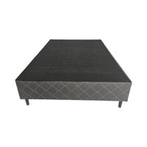 Base Viena Queen Preto e Azul Da Topázio 198X158X30 cm Base Viena Queen Preto e Azul Da Topázio 198X158X30 cm