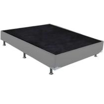 Base Viúva Cama material sintético Box Universal 25x128x188 Cor Cinza Base Viúva Cama material sintético Box Universal 25x128x188 Cor Cinza
