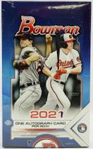 Baseball Hobby Box Topps 2021 Bowman com 24 pacotes e 1 carro