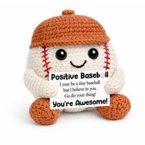 Basebol de crochê JIOIGFTSY presente motivacional para jogadores