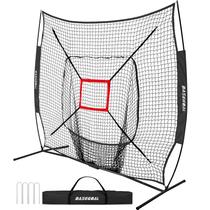 BaseGoal Red de Práctica de Béisbol y Softbol 7'x7' con Zona de Strike BaseGoal Red de Práctica de Béisbol y Softbol 7'x7' con Zona de Strike