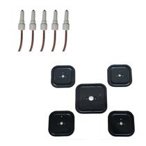 Bases da Trempe + Velas Fogão Piacere Vetro Mueller 5 Bocas