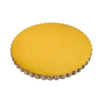 Bases De Bolo Douradas Com Anéis 8 E 10 Polegadas, Suporte De Papelão Para Bolos, 5 Peças