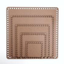 Bases em MDF Quadrada para Cestos e Bandejas Bases em MDF Quadrada para Cestos e Bandejas