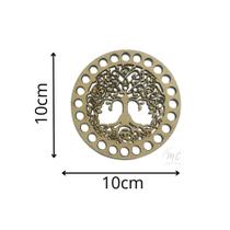 Bases MDF Crochê/Fio de Malha Modelos - 10cm de Diâmetro