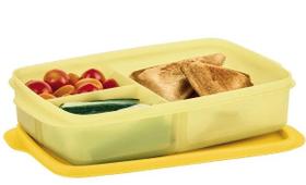 Basic Line 1 litro com divisórias Amarelo Milho Tupperware