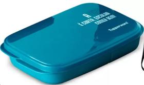 Basic Line 590ml Slim com divisória Azul Tupperware