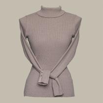 Básica Canelada Role Tricot Feminina