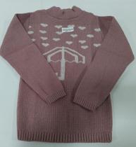 Básica De Lã Blusa Bebê Menina Tm 2 4 6 Infantil Inverno 932