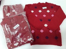 Básica De Lã Blusa Bebê Menina Tm 2 4 6 Infantil Inverno 932