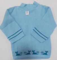 Básica De Lã Blusa Bebê Menino Inverno Infantil Várias Cores