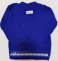 Básica De Lã Blusa Bebê Menino Inverno Infantil Várias Cores - Blue Macaw