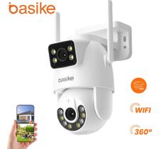 Basike Câmera De Segurança Wi-fi Dupla Lente Externa, 360 4k Hd , Com Visão Noturna Colorida