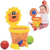 Basket ball baby leao com alca + 3 bolinhas na solapa - MERCO TOYS