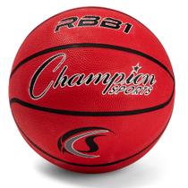 Basketball Champion Sports Rubber, tamanho oficial 7, vermelho