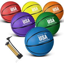 Basketball Jenaai Rubber, tamanho oficial, 7, com conjunto de 6 bombas Basketball Jenaai Rubber, tamanho oficial, 7, com conjunto de 6 bombas