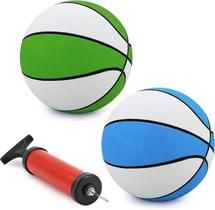 Basketball Srenta Mini Size 3 de 7 polegadas com bomba para crianças maiores de 3 anos - pacote com 2 Basketball Srenta Mini Size 3 de 7 polegadas com bomba para crianças maiores de 3 anos - pacote com 2