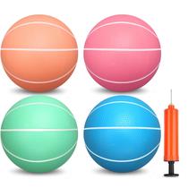 Basketball Umnodon PVC Mini de 6 polegadas para crianças com bomba de ar (4 unidades)