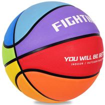 Basquete AXGUIQ, tamanho 5, 70 cm, borracha multicolorida, ao ar livre