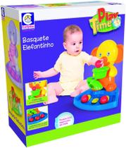 Basquete Elefante Baby -Cotiplás- Laranja/Amarelo Play Time Basquete Elefante Baby -Cotiplás- Laranja/Amarelo Play Time