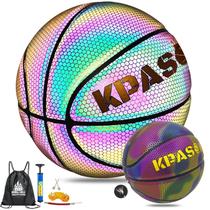Basquete holográfico de couro composto KPASON, interior e exterior
