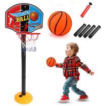 Basquete Infantil Cesta Bola Tabela Bomba Regulável Até 115cm Para Crianças