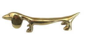 Basset Dachshund Cachorro Cão Em Bronze Escultura Enfeite - Wilmil