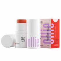 Bastão 3 em 1 Ollie FPS 95 Blush Batom e Sombra Cor Coral 4,5g