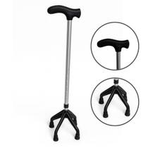 Bastão Bengala Ortopédico 4 Pontas 130Kg Leve Equilíbrio Alo