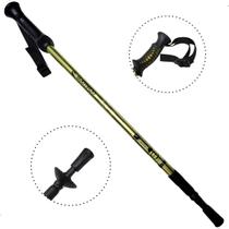 Bastão Caminhada Aluminio Ajustável Trekking Antishock Guepardo