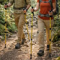 Bastão Caminhada Trilha Anti Shock Amortecedor Regulável Trekking Andar Escala Subirr Ferramenta