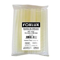 Bastão Cola Quente Grosso 11,2mm x 300mm Foxlux 1Kg para Pistola de Cola Artesanato Reparos e Uso Profissional