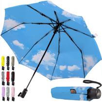 Bastão compacto à prova de vento Umbrella Gorilla Grip para azul chuva