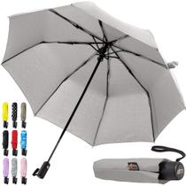 Bastão compacto à prova de vento Umbrella Gorilla Grip para cinza chuva