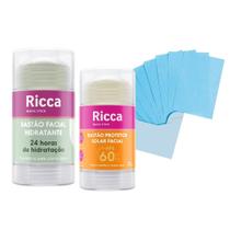Bastão Cuidado Facial Hidratante Protetor Solar FPS60 Ricca Bastão Cuidado Facial Hidratante Protetor Solar FPS60 Ricca