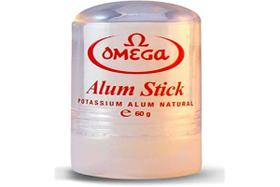 Bastão de Alúmen Pós-Barba Omega 60 g para Cortes ao Barbear Bastão de Alúmen Pós-Barba Omega 60 g para Cortes ao Barbear