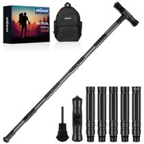 Bastão de caminhada AiGear Premium CNC usinado preto