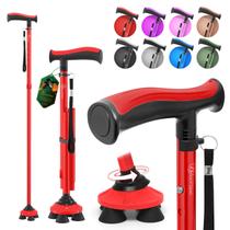 Bastão de caminhada BeneCane Dobrável Quad Cane Ajustável