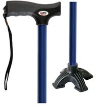 Bastão de caminhada Carex Soft Grip ajustável azul com pulseira