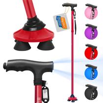 Bastão de caminhada dobrável BigAlex com luz LED ajustável