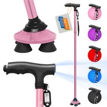 Bastão de caminhada dobrável BigAlex com luz LED ajustável