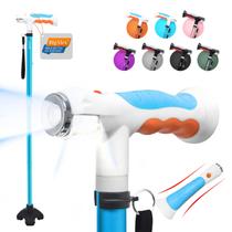 Bastão de caminhada dobrável BigAlex com luzes LED para idosos Bastão de caminhada dobrável BigAlex com luzes LED para idosos