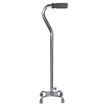 Bastão de caminhada McKesson Quad Cane Steel Cromo Ajustável 76-99cm Bastão de caminhada McKesson Quad Cane Steel Cromo Ajustável 76-99cm