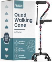 Bastão de caminhada PELEGON Quad, ajustável, 300 libras, base de 4 pinos Bastão de caminhada PELEGON Quad, ajustável, 300 libras, base de 4 pinos