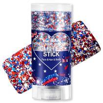Bastão de Glitter à Prova d'Água Patriótico Meilury para Rosto e Corpo Bastão de Glitter à Prova d'Água Patriótico Meilury para Rosto e Corpo